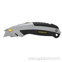 Stanley InstantChange Retractable Knife, Black, Chrome   552924943